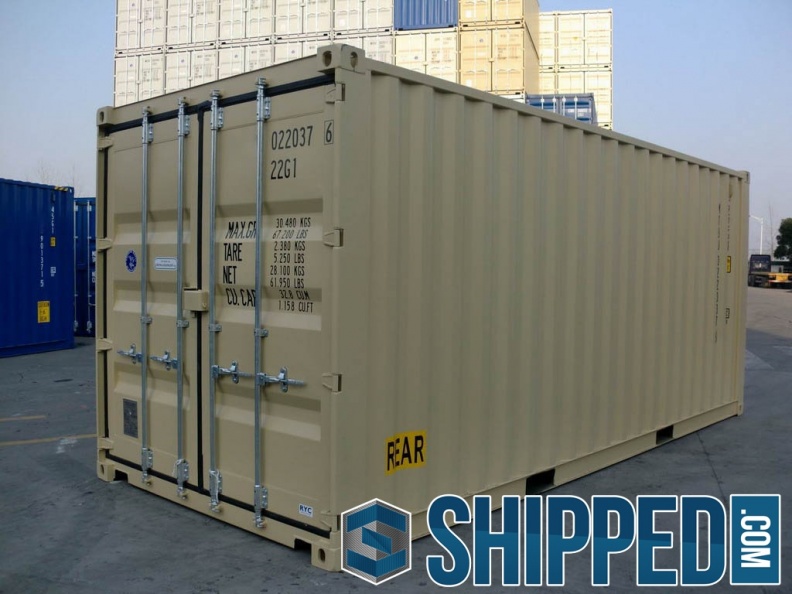 New-20ft-DD-(Double-Doors)-tan-RAL-1001-shipping-container-2967