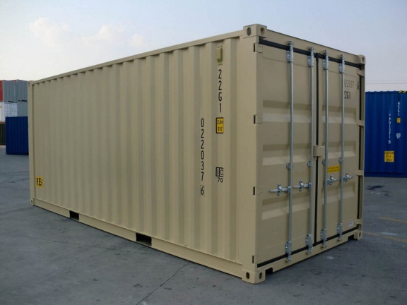 New-20ft-DD-(Double-Doors)-tan-RAL-1001-shipping-container-2970
