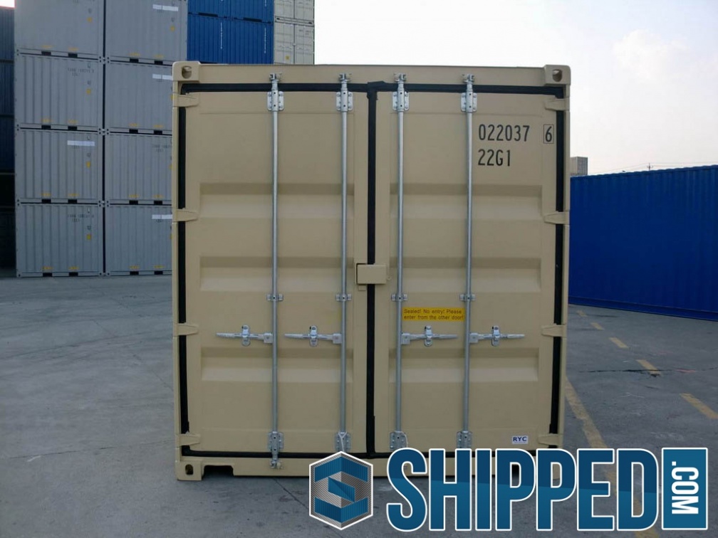 New-20ft-DD-(Double-Doors)-tan-RAL-1001-shipping-container-2972