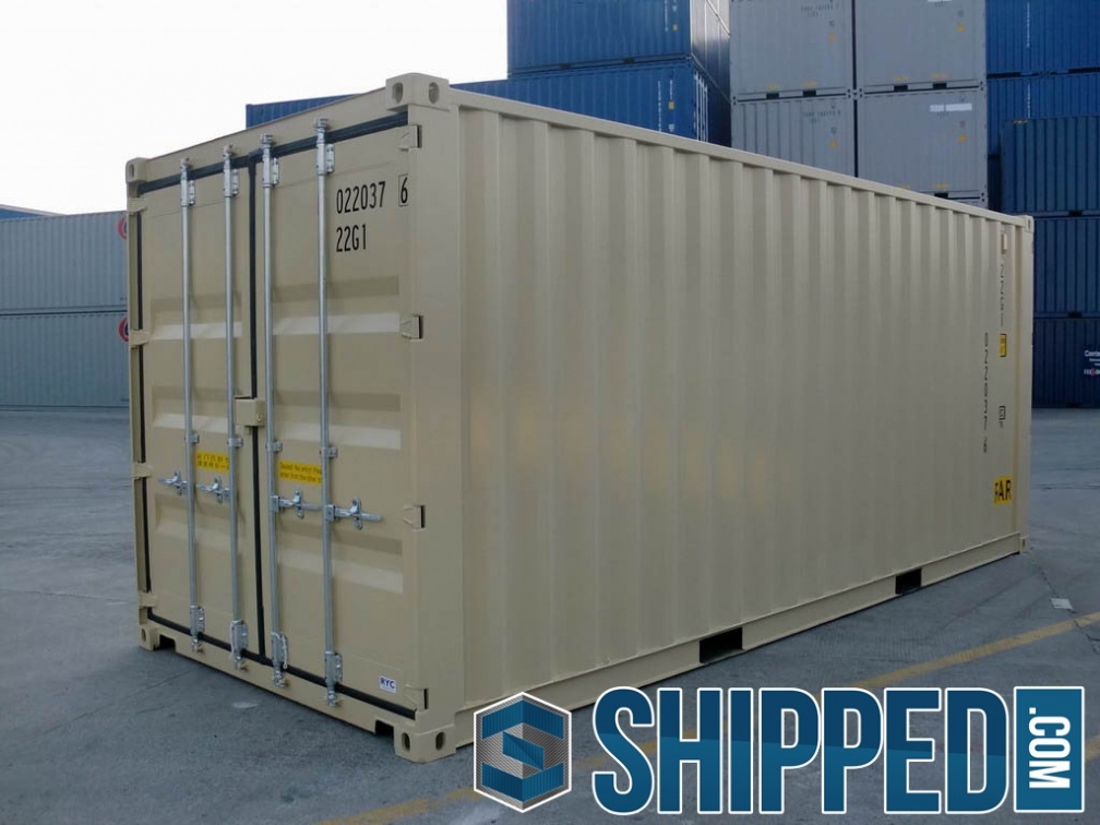 New-20ft-DD-(Double-Doors)-tan-RAL-1001-shipping-container-2973