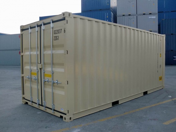 New-20ft-DD-(Double-Doors)-tan-RAL-1001-shipping-container-2973