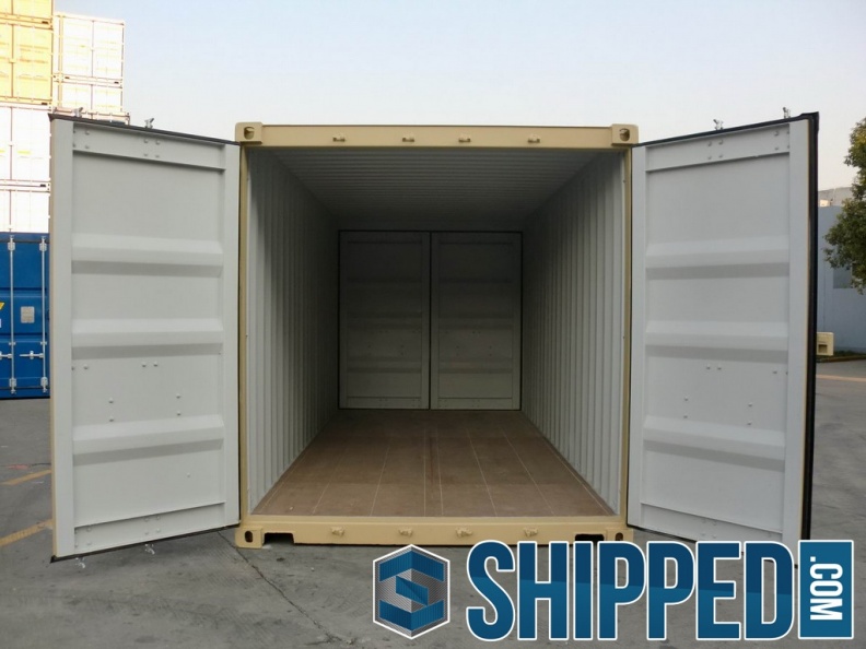 New-20ft-DD-(Double-Doors)-tan-RAL-1001-shipping-container-2980